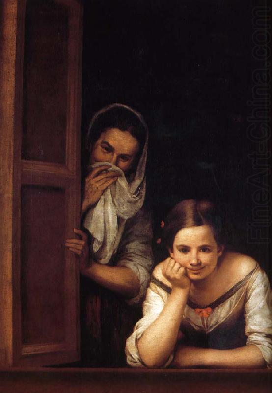 Bartolome Esteban Murillo Window of two women china oil painting image